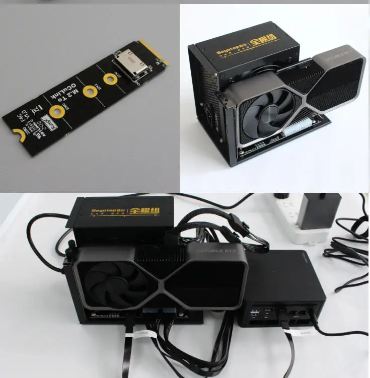 อะแดปเตอร์การ์ด M.2 NVMe เป็น  - Oculink Egpu Mini Pc บทวิจารณ์และราคา
