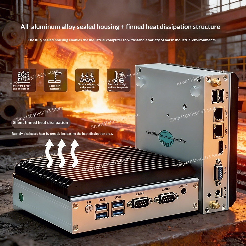 มินิพีซีอุตสาหกรรม N100 ควอดคอ - Fanless Industrial Pc Rs485 Core I7 บทวิจารณ์และราคา
