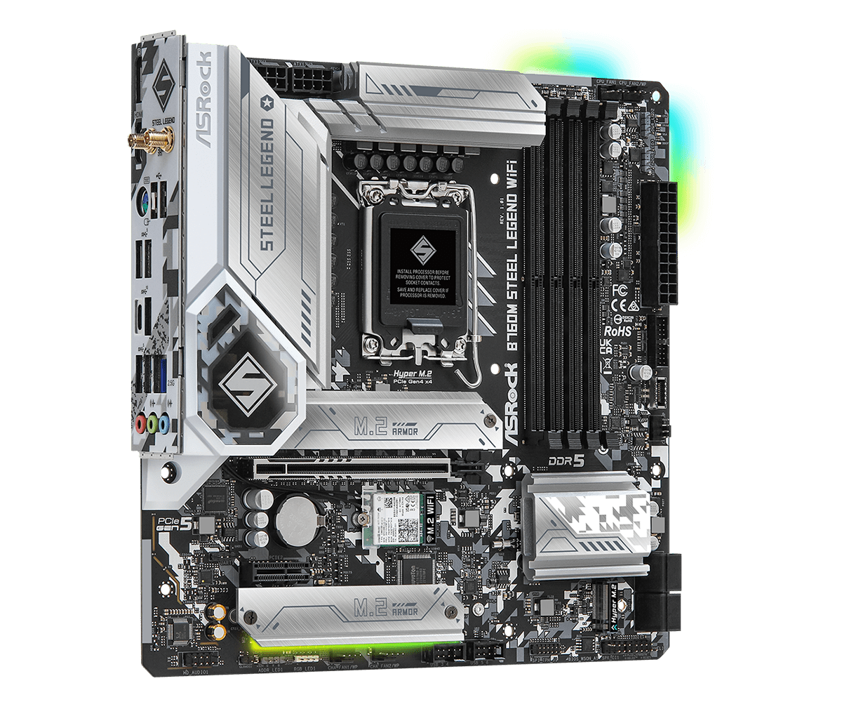 เมนบอร์ด ASROCK B760M STEEL LE - Lga1700 Itx Motherboard Ddr5 บทวิจารณ์และราคา