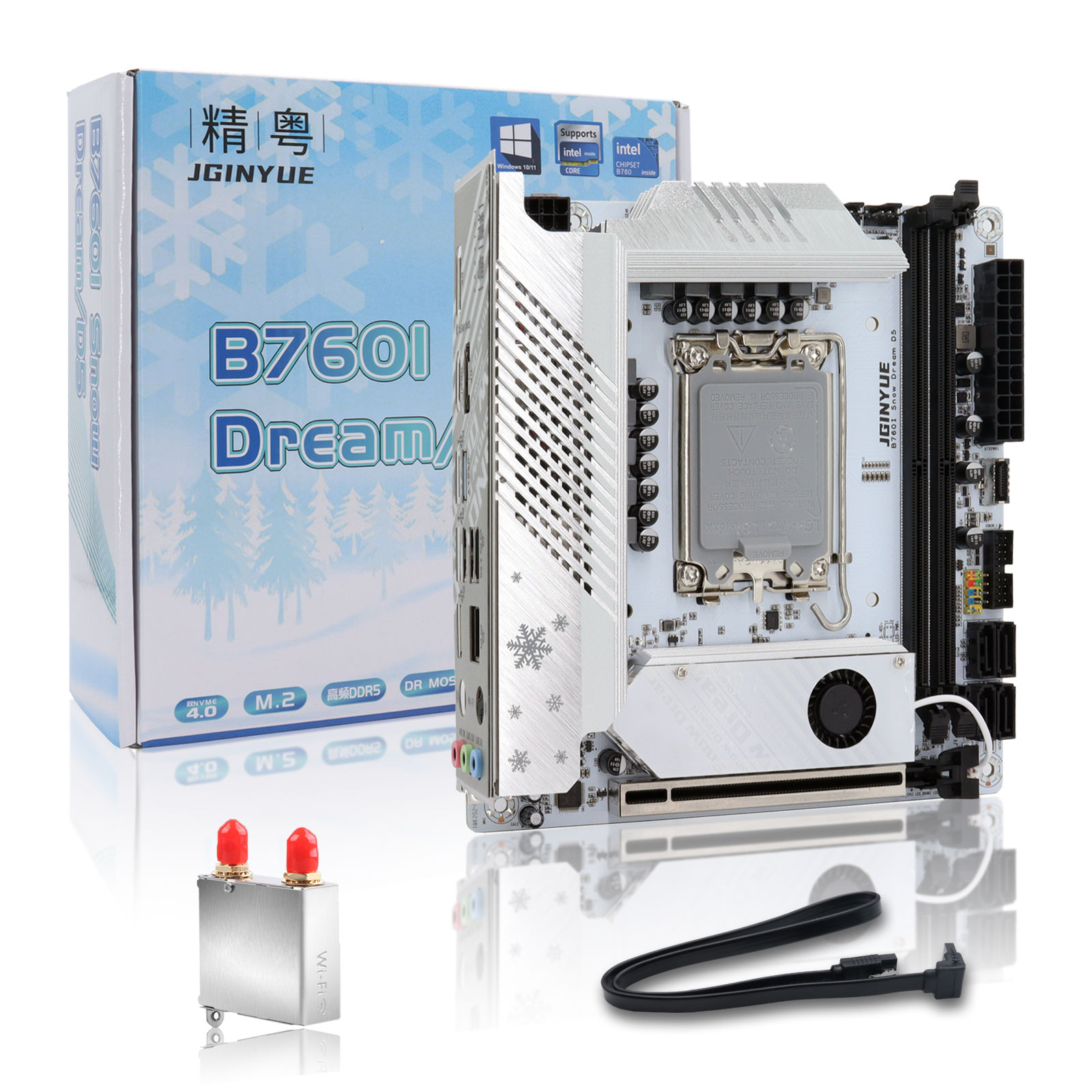JGINYUE B760i ddr5 mini itx คอ - Lga1700 Itx Motherboard Ddr5 บทวิจารณ์และราคา