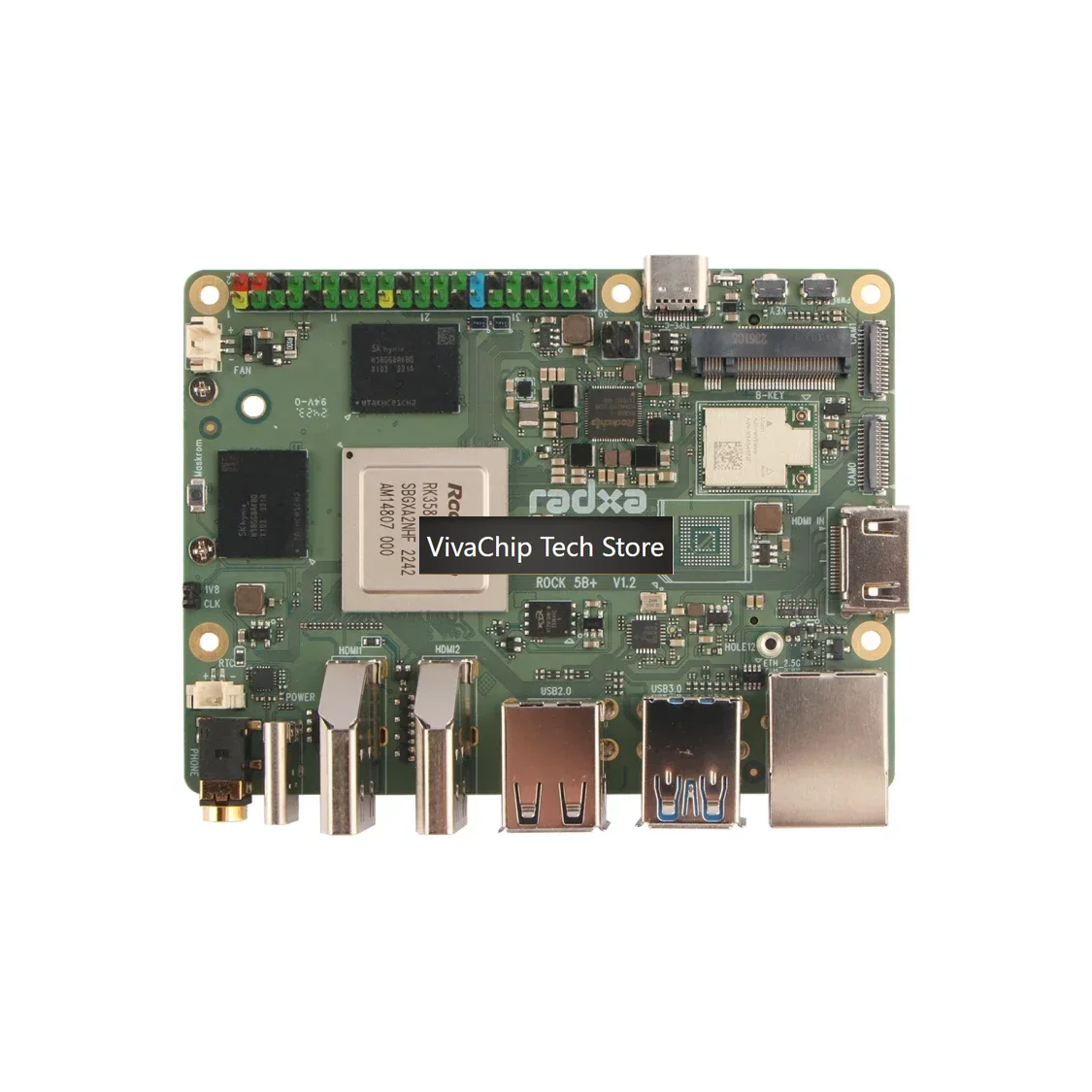 VivaChip TechRadxa ROCK 5B+ ชิ - Rockchip Rk3588 Development Board บทวิจารณ์และราคา